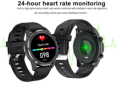 Full Circle Body Temperature And Blood Oxygen Monitoring Waterproof Smart Watch - Emmz Gadgets 