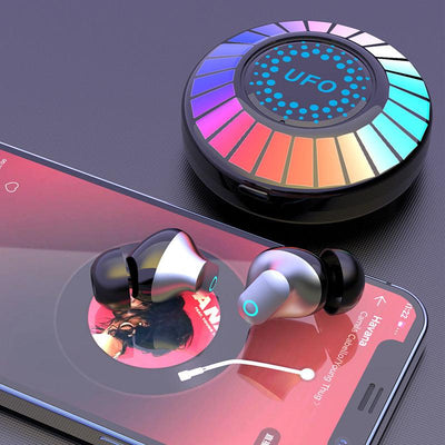 Colorful RGB Light Effect F9 Bluetooth Earphones - Emmz Gadgets 